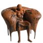 Preview: Bronze-Skulptur »Ersesselt« von Anette Mürdter, Exemplar 12/12