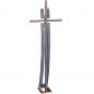 Preview: Bronzeskulptur »Freistehendes Kreuz Arcus«, Atelier Binder, 95 x 33 x 16 cm