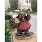 Preview: Bronzefigur »Maulwurf Stinkefinger« für den Garten Preview: Bronzefigur »Maulwurf Stinkefinger« für den Garten
