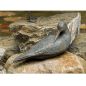 Preview: Skulptur »Wasserläufer, sich putzend« vom Atelier Strassacker, Bronze, 14 x 26 x 10 cm