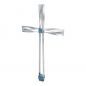 Preview: Grabkreuz »Kreuz aus Edelstahl mit blau patinierter Bronze«, Kunstgiesserei Strassacker, 87 x 49 x 5 cm