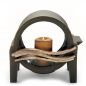 Preview: Grablaterne »Waves«, Bronze und Alu, 21 x 23 x 13 cm Preview: Grablaterne »Waves«, Bronze und Alu, 21 x 23 x 13 cm