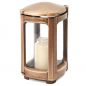 Preview: Klassiche Grablaterne »Nomo«, Bronze, 21 cm hoch Preview: Klassiche Grablaterne »Nomo«, Bronze, 21 cm hoch