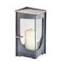 Preview: Grableuchte »Karo, klein« Bronze Preview: Grableuchte »Karo, klein« Bronze
