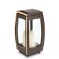 Preview: Grableuchte »Torsa, klein« Bronze, 21,5 x 10,5 x 10,5 cm Preview: Grableuchte »Torsa, klein« Bronze, 21,5 x 10,5 x 10,5 cm