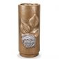 Preview: Grabvase »Blüte«, Bronze, Wachsguss, 25 x ø 11 cm Preview: Grabvase »Blüte«, Bronze, Wachsguss, 25 x ø 11 cm