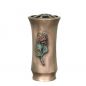 Preview: Grabvase »Rose« Bronze, Bronzegiesserei Filthaut, 22,5 cm hoch
