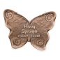 Preview: Schrifttafel mit individueller Beschriftung »Schmetterling«, Bronze, 15 x 20 cm