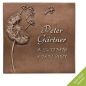 Preview: Schrifttafel »Pusteblume« Bronze Preview: Schrifttafel »Pusteblume« Bronze
