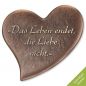 Preview: Schriftträger »Herz« Bronze Preview: Schriftträger »Herz« Bronze