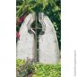 Preview: Skulptur »Freistehendes Kreuz mit Messingkugel«