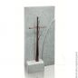 Preview: Skulptur »Freistehendes Kreuz mit Zweig« Bronze Preview: Skulptur »Freistehendes Kreuz mit Zweig« Bronze