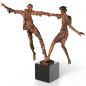 Preview: Skulptur »Liebespaarbalance« Vitali Safronov, Bronze, Edition Strassacker, 10 cm hoch