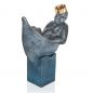 Mobile Preview: Skulptur »Mann im Boot« Stefan Donhauser, Edition Strassacker, 27 x 11 x 21 cm
