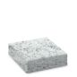 Preview: Steinsockel aus MP White-Granit, poliert, 17 x 17 cm