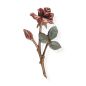 Preview: 17 x 8 cm, Symbol »Rose«, Bronze, farbig, für Grabstein, Urnengrab oder Urnenwand Preview: 17 x 8 cm, Symbol »Rose«, Bronze, farbig, für Grabstein, Urnengrab oder Urnenwand
