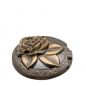 Preview: Vasenring mit Rose »Blüte«, Bronze, 3 x ø 12 cm