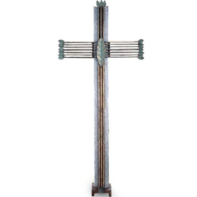 Grabkreuz »Baumkreuz« Bronze und Aluminium