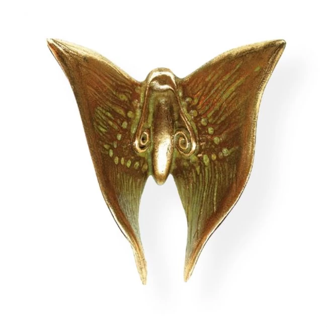 Verzierung »Schmetterling Erebia«, Bronze, 5 x 5 x 2 cm,