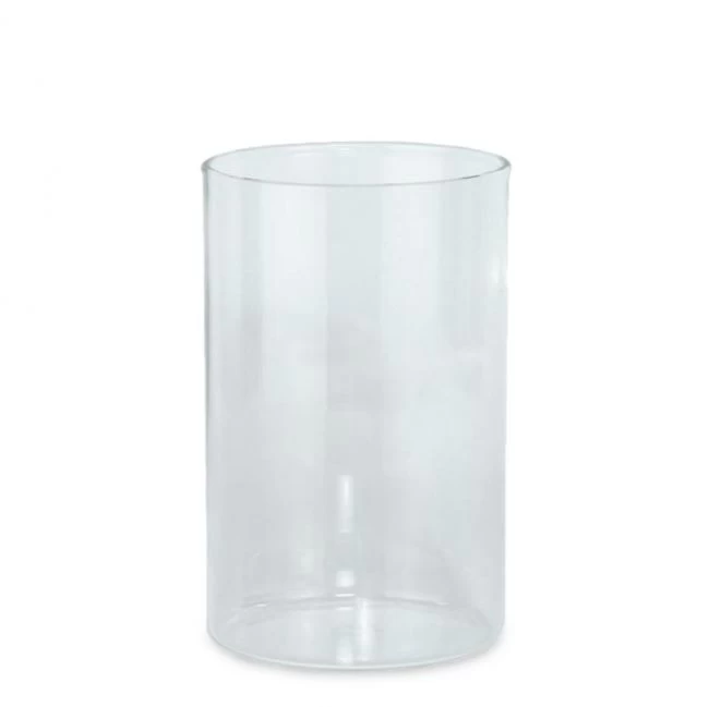 Schutzbecher für 3-Tagelichter aus hitzebeständigem Glas, Maße: 10 x 6,5 cm
