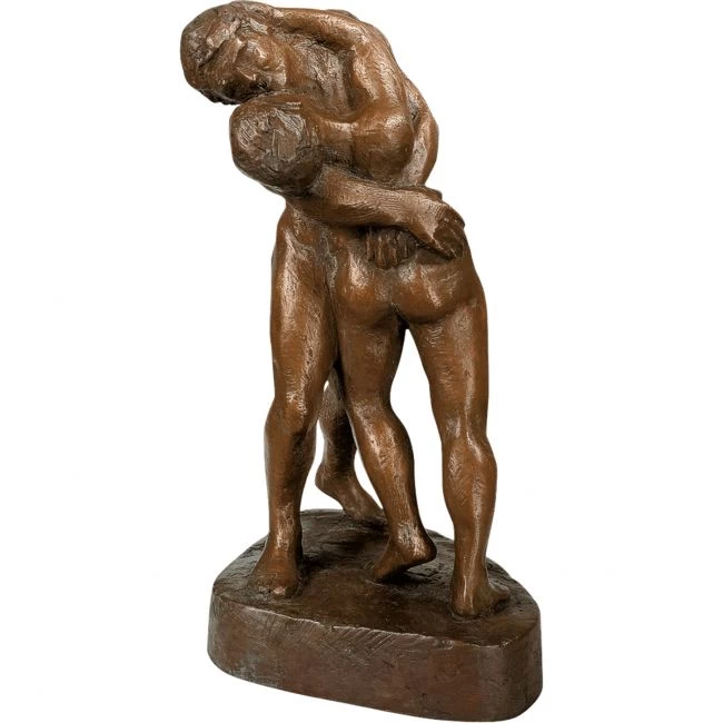Bronzefigur »Hingabe« Kurt Ewald, Edition Strassacker, 22 x 12 x 11 cm