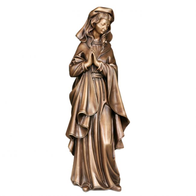 Grabfigur »Schwebende Madonna«, Bronze, vollplastisch, 48 cm hoch