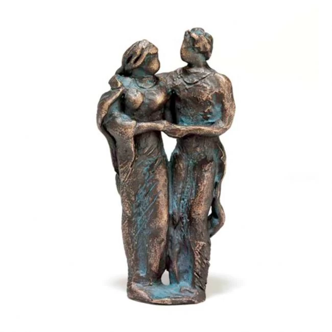 Bronzefigur »Paar« Peter P. Stahns, Atelier Binder, 10 x 5 x 2 cm