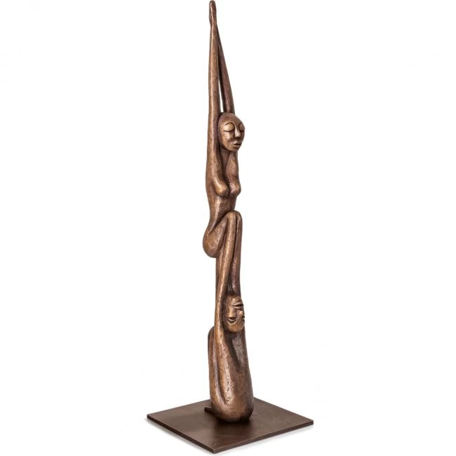Bronzeskulptur »Devotion« Silvia Seitz, Edition Strassacker, 103 x 30 x 30 cm