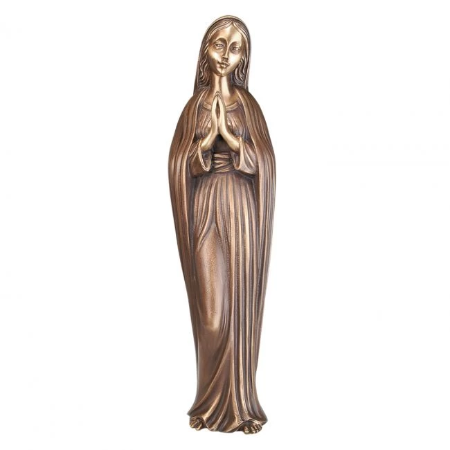Bronzestatue »Jungfrau Maria«, Patina »braun«, 40 oder 62 cm hoch