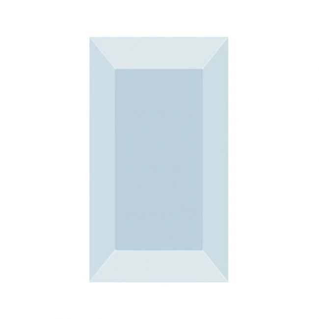 Ersatzteil »Facettenglas, 11 cm«, Weißglas, 11,5 x 7,2 cm