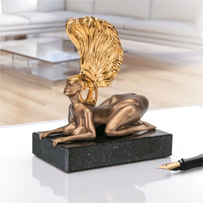 Miniatur »Die Sphinx mit dem Goldhelm« Prof. Ernst Fuchs