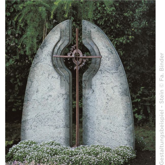 Bronzekreuz »Kreuz mit Blätter« Atelier Binder