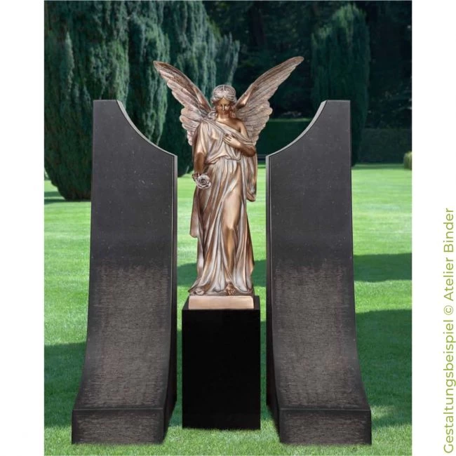 Engelstatue »Engel mit Rose« in 2 Größen