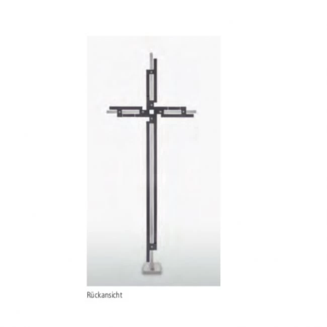 Freistehendes Grabkreuz »Kreuz mit Edelstahl«