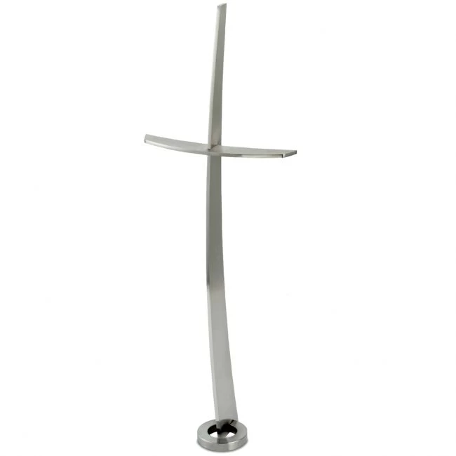 Grabkreuz »Edelstahl-Kreuz mit polierter Kante«, Atelier Binder, 40 x 16 x 5 cm