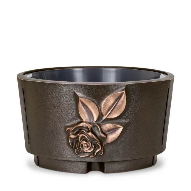 Grabschale »Blüte« Bronze