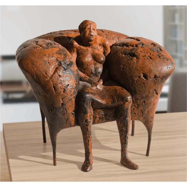 Bronze-Skulptur »Ersesselt« Anette Mürdter