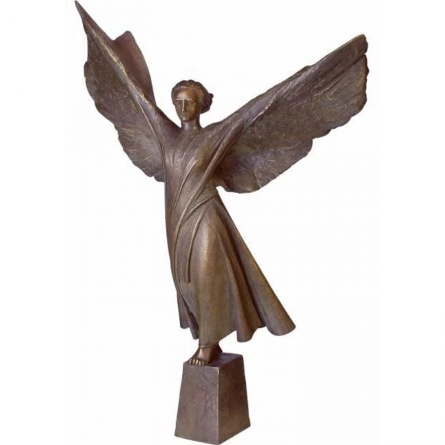 Außergewöhnliche Engelfigur »Engel« von Melanie Geiger, Bronze, 66 cm hoch