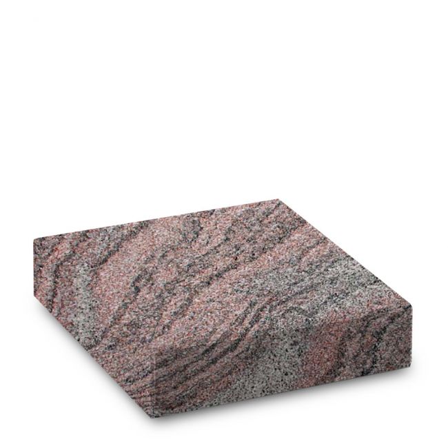 Natursteinsockel aus Paradiso-Granit, poliert, 25 x 25 x 6 cm