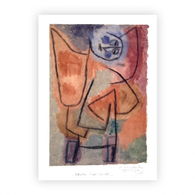 Postkarte »Engel, übervoll«, Paul Klee, 1939