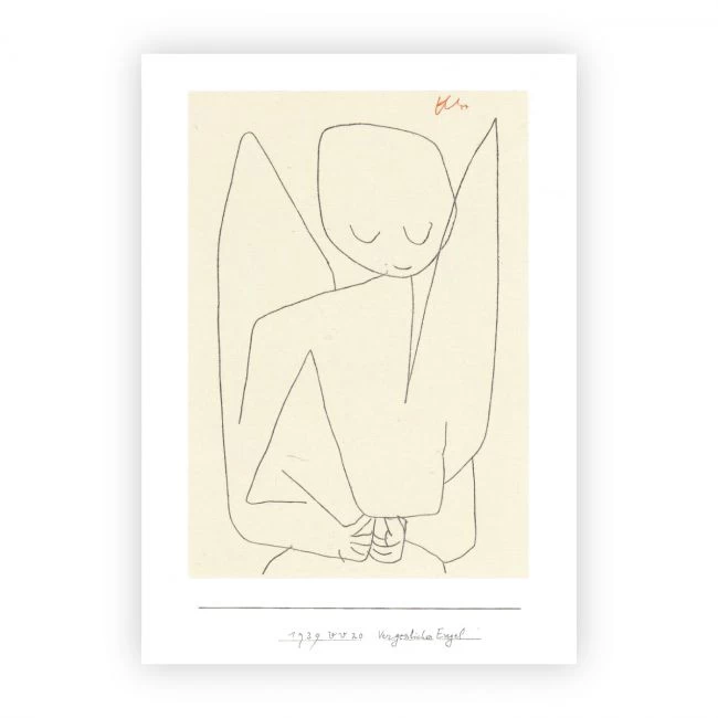 Postkarte »Vergesslicher Engel«, Paul Klee, 1939