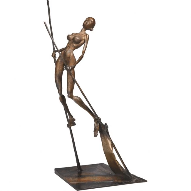 Skulptur »Die Königin« Woytek, Bronze, 55 x 20 x 23 cm