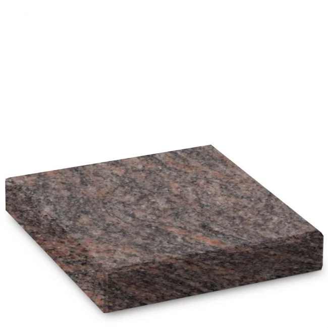 Steinsockel aus Himalaya-Granit, poliert, 35 x 35 x 6 cm