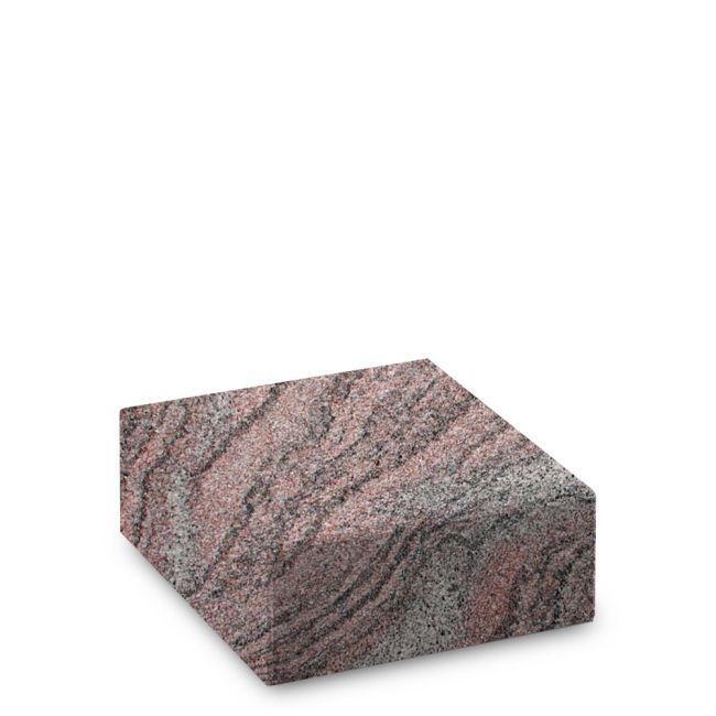 Steinsockel aus Paradiso-Granit, poliert, 15 x 15 x 6 cm