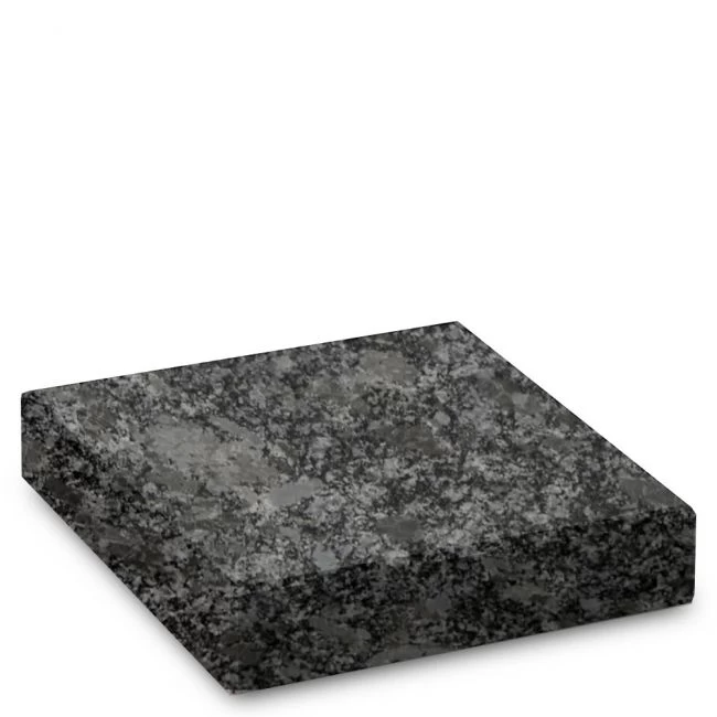 Steinsockel aus Steel Grey-Granit, poliert, 30 x 30 cm