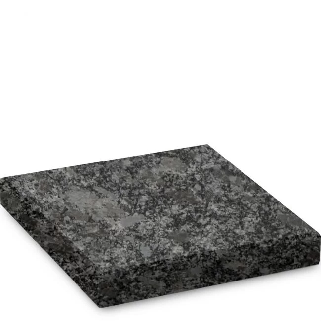 Steinsockel aus Steel Grey-Granit, poliert, 40 x 40 cm