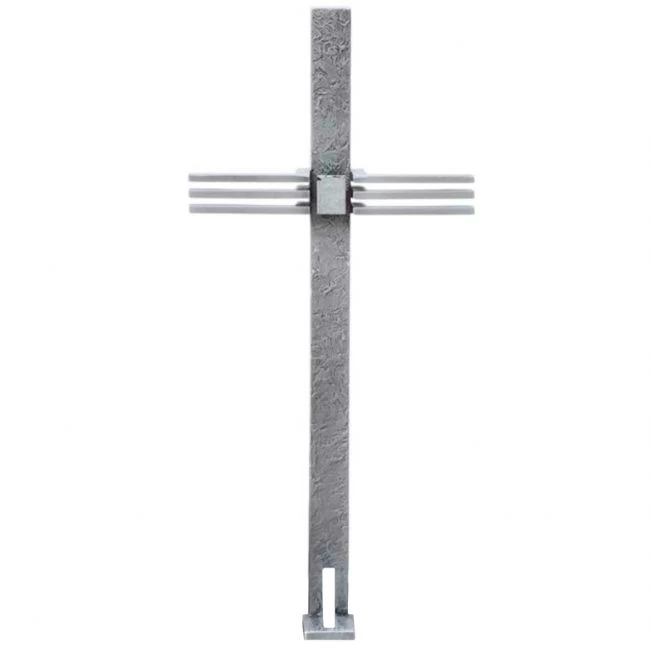 Grabkreuz »Lebensbaum« Bronze und Edelstahl
