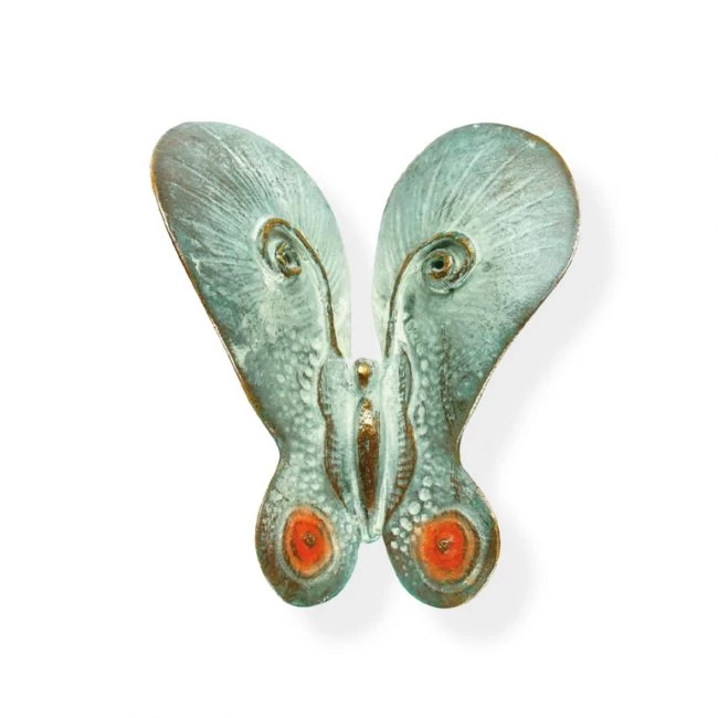 Verzierung »Schmetterling Ropu«, Bronze, 6 x 5 x 2 cm,