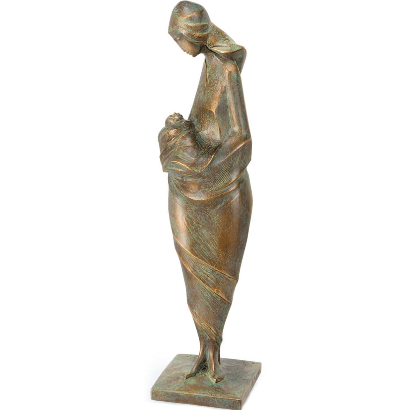 Bronze Skulptur Mutter Mit Kind Ii Fur Grabmal Bildhauerei Shop
