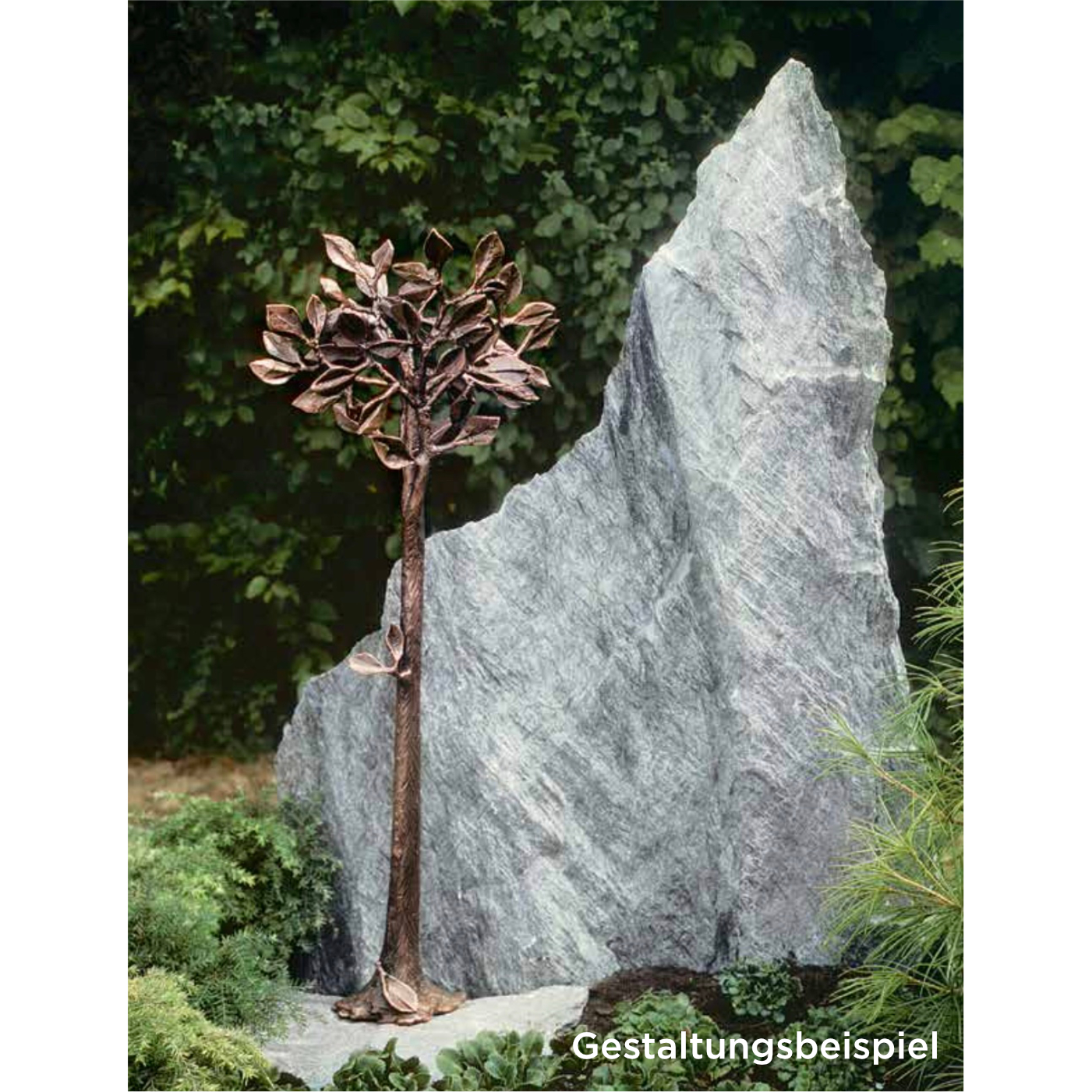 Bronzeskulptur Lebensbaum Mit Abgefallenem Blatt Bildhauerei Shop